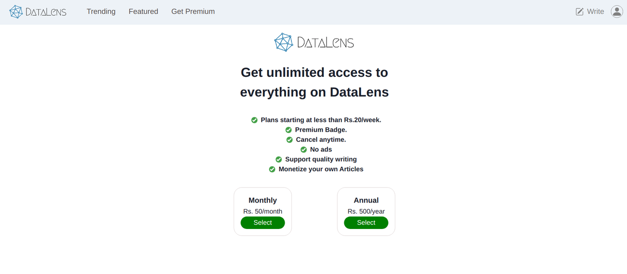 DataLens screenshot